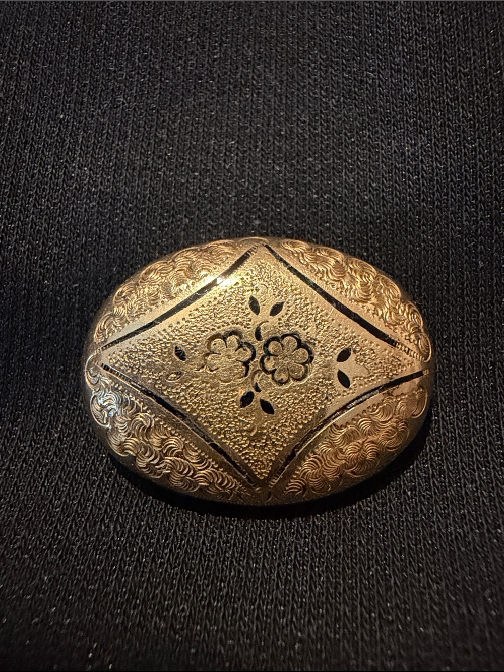 Antique 10K rolled gold Victorian brooch / pendant